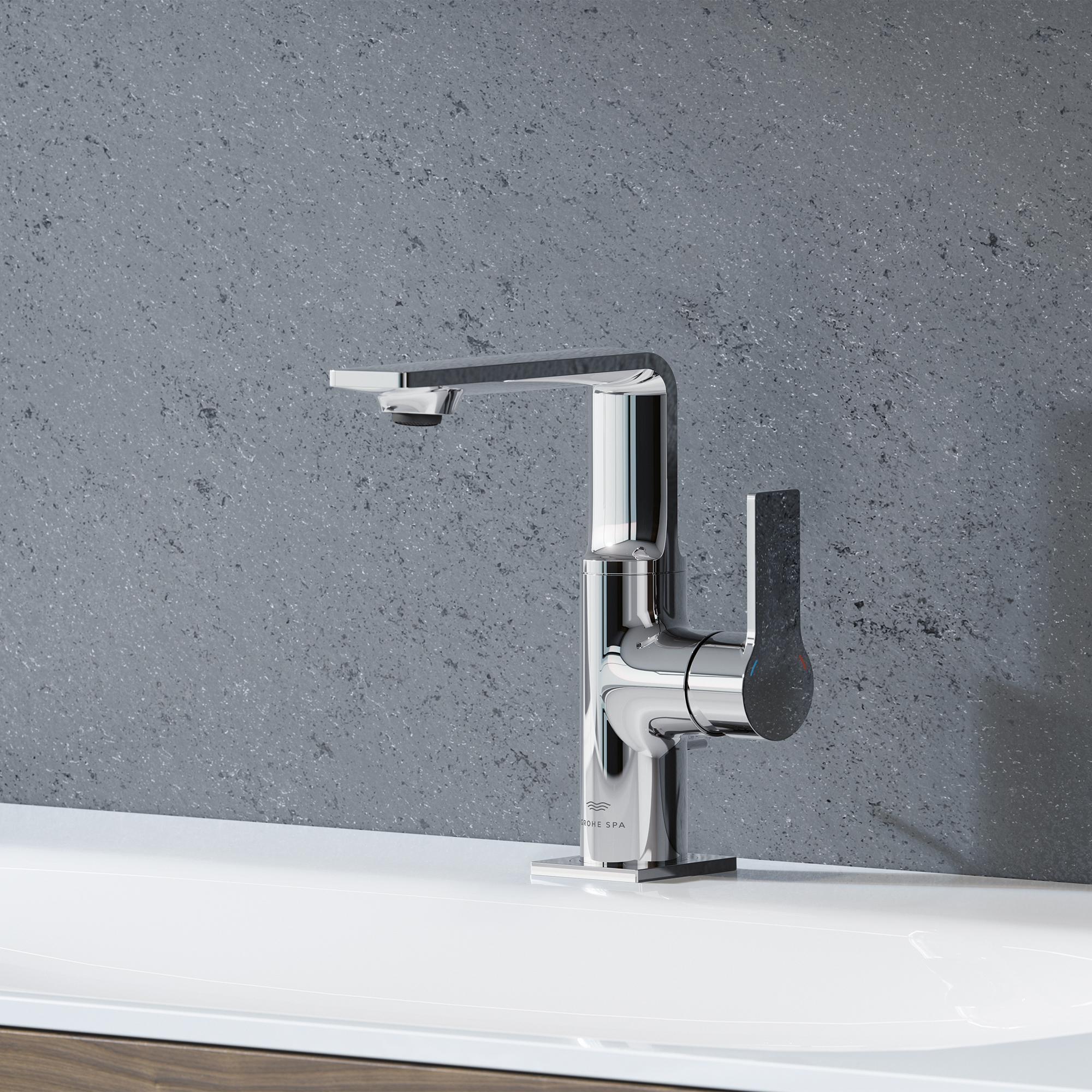 Grohe Allure Single Hole Bathroom Faucet in Chrome Finish - Model 23857001 | Perfect for Modern Vanities and Small Bathroom Spaces