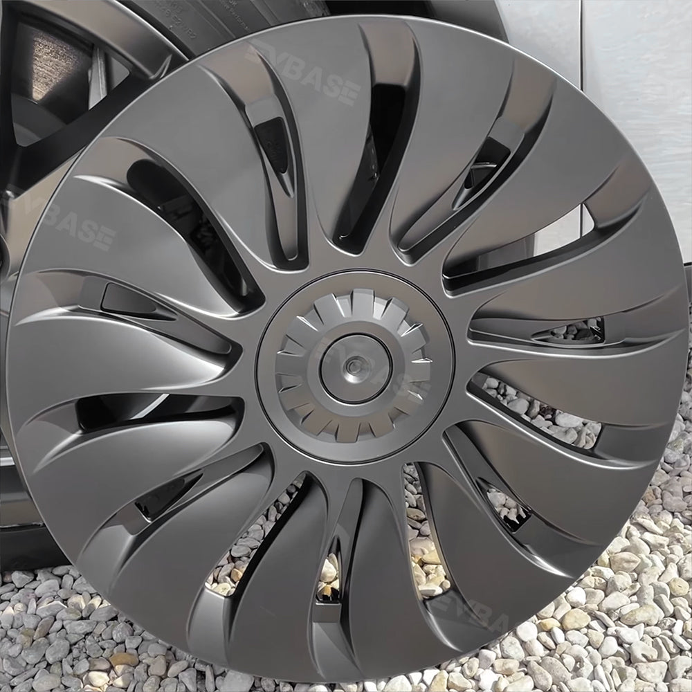 Tesla Model Y Überturbine Wheel Covers - Matte Black 19