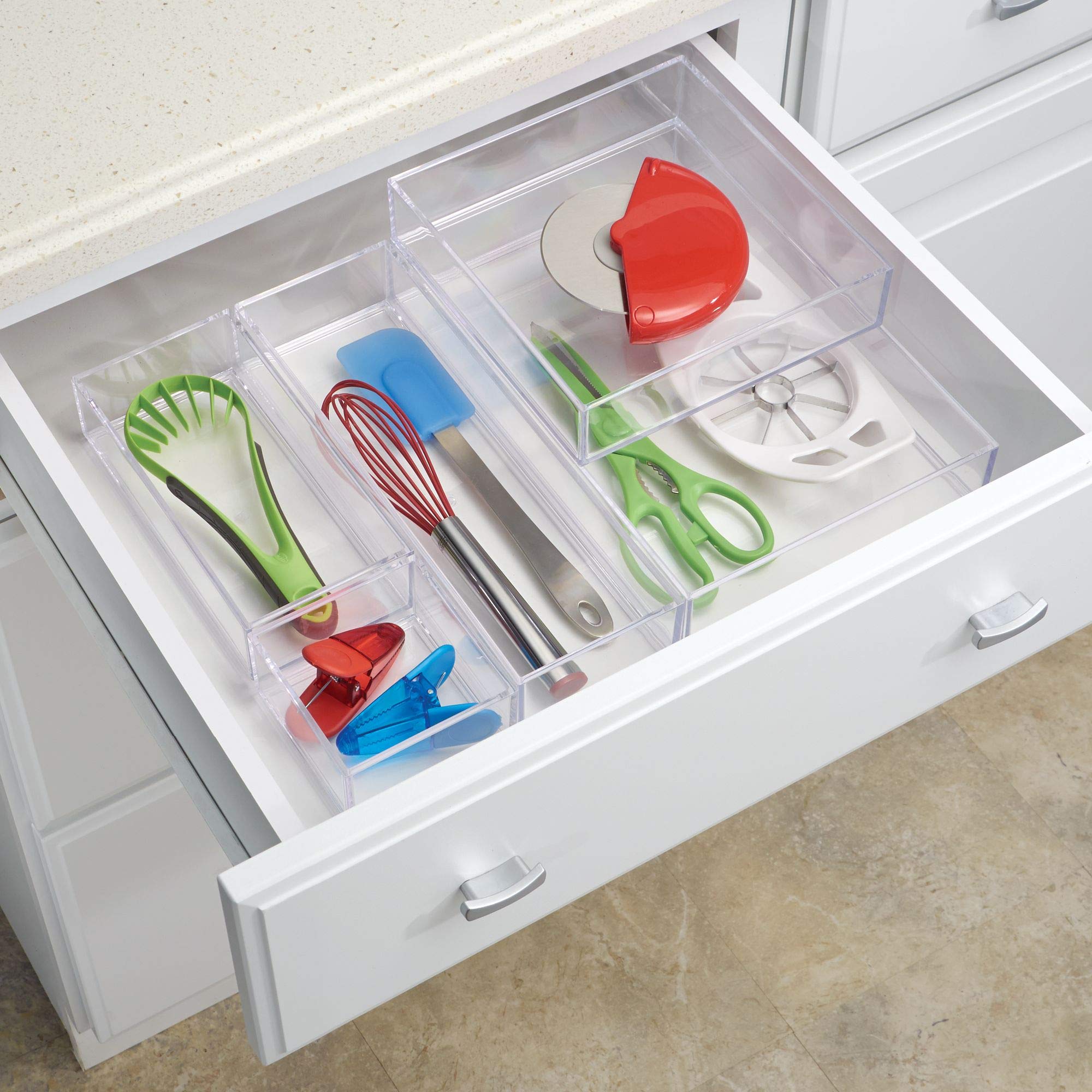 iDesign Clarity Collection Clear Vanity Tray Organizer - 8