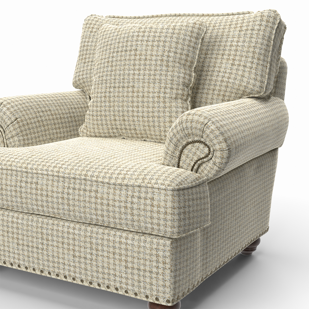 Premium Coco Blend Down Chair - Ultra Soft & Comfortable Lounge Chair for Living Room, Bedroom, or Patio - Perfect for Relaxing, Reading & Napping
