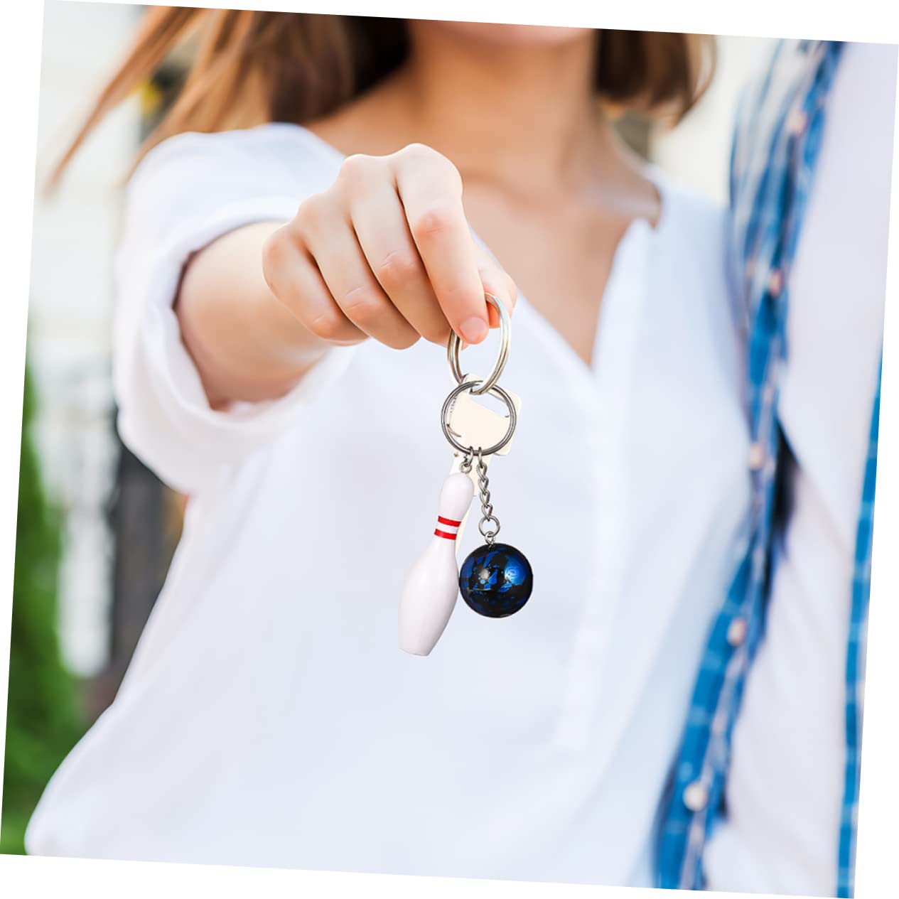 WHAMVOX 60 Pcs Bowling Keychain Set - Mini PVC Sports Keychains for Bowling Enthusiasts - Perfect for Bowling Match Souvenirs, Team Gifts, and Sports Lovers - Great for Keyrings, Backpacks, and Sports Equipment Accessories