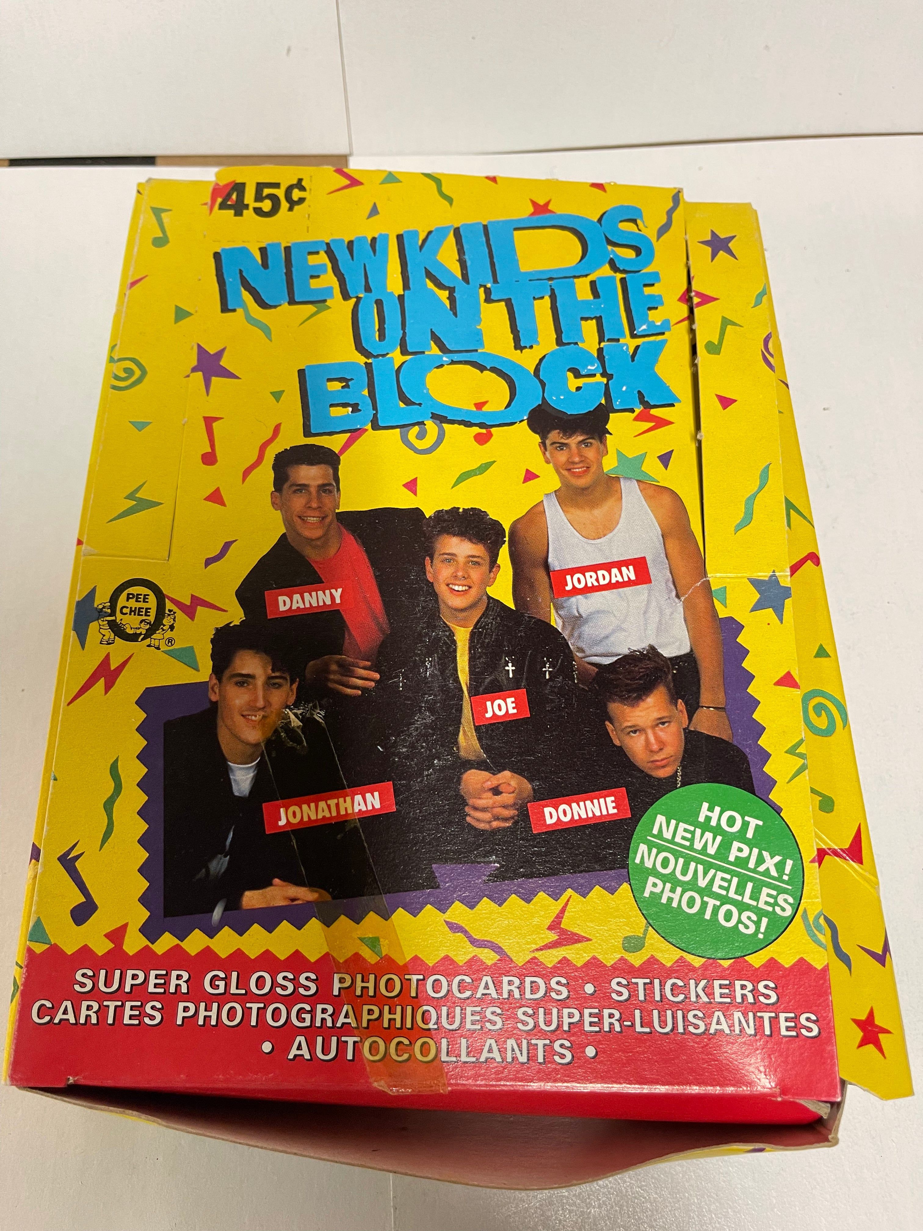 1989 O-Pee-Chee Canadian Version New Kids on the Block 31 Sealed Card Packs with Original Box - Rare Collectible Trading Cards for 80s Music Fans & Memorabilia Collectors