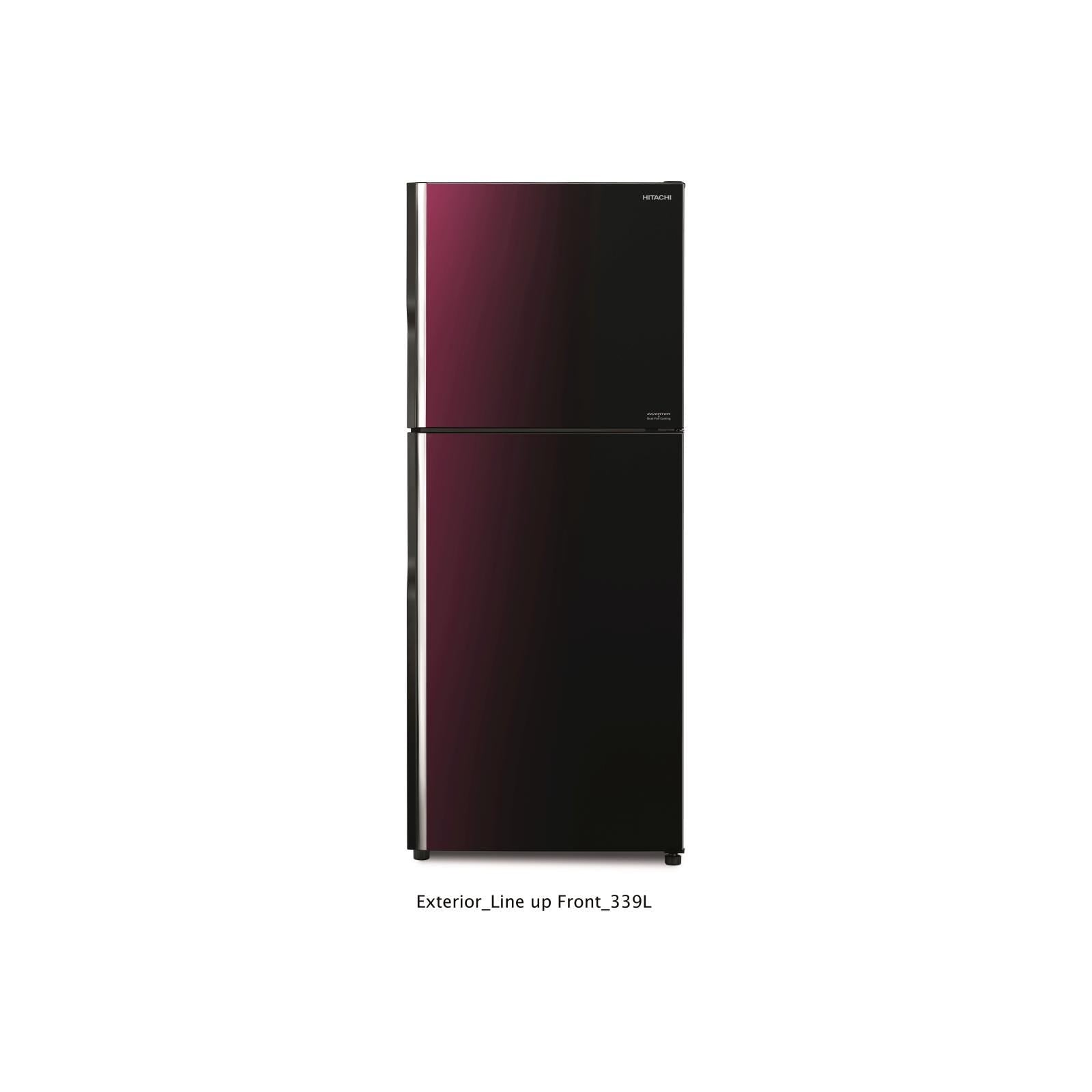 Hitachi 366L 2-Door Stylish Refrigerator VGX450PMS9 XRZ - Energy Efficient French Door Fridge for Modern Kitchen & Home Appliances