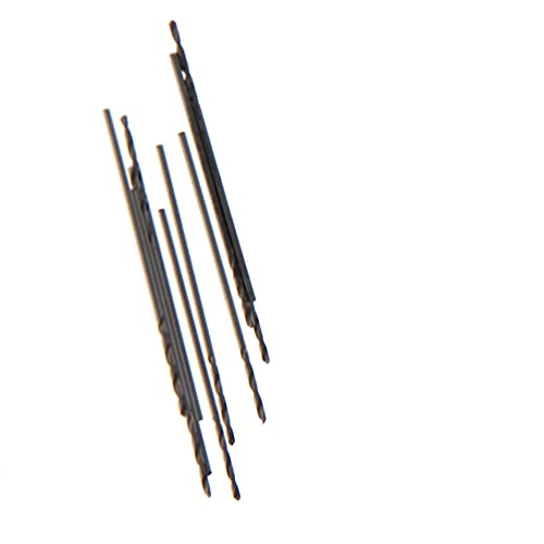 Auniwaig 0.7mm HSS Twist Drill Bit Set - 10pcs High Speed Steel Jobber Drill Bits with Straight Shank for Steel & Aluminum Alloy - Perfect for DIY Projects, Metalworking, and Precision Drilling