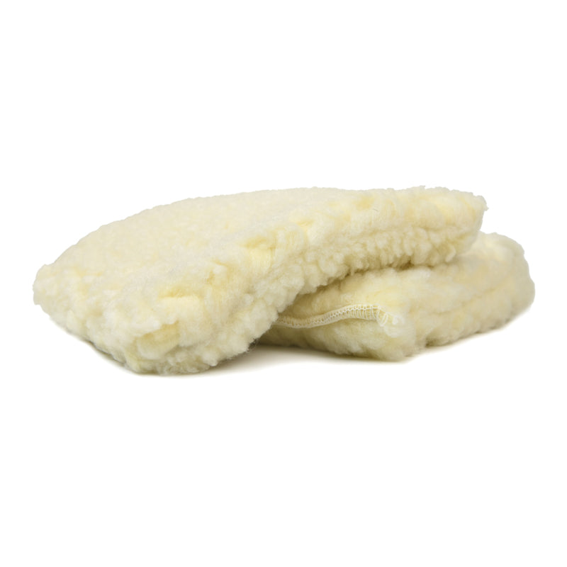 Premium Wool Wash Pads with Elastic Cuff - 2 Pack | Gentle Exfoliating & Cleansing Mitts for Face & Body | Perfect for Sensitive Skin & Spa Days