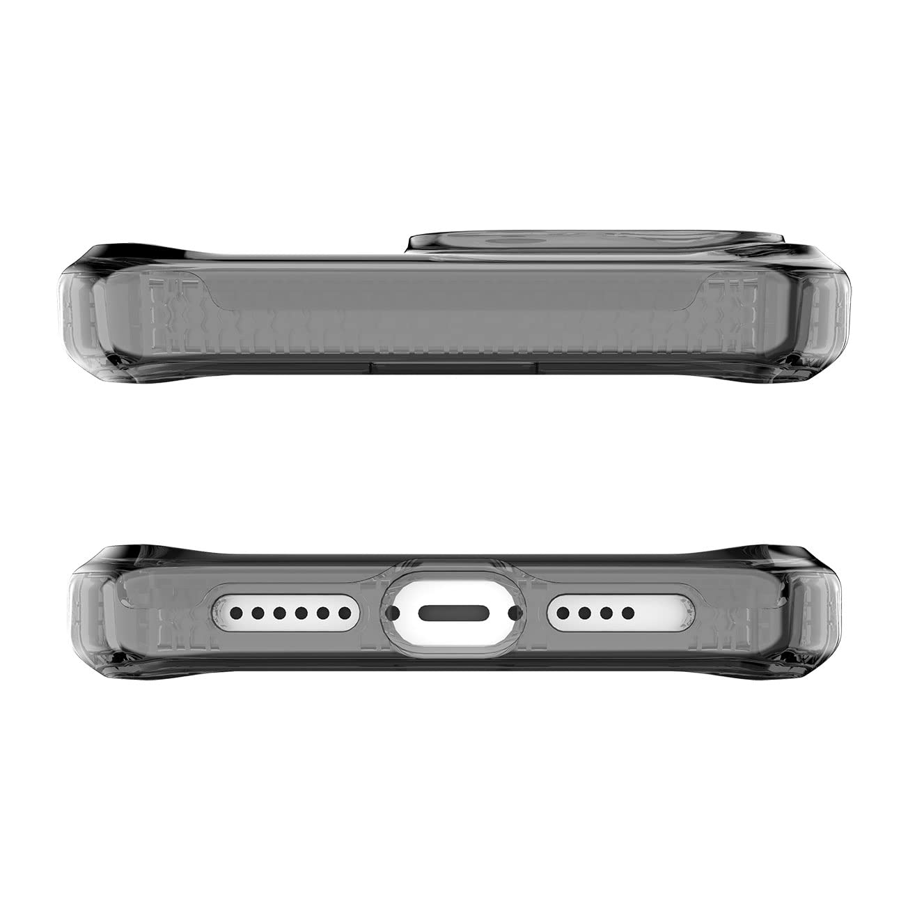 ITSKINS Supreme R Clear Magnetic Protective Phone Case for iPhone 14 Pro | MagSafe Compatible Slim Hybrid Cover | Anti-Yellowing & Military-Grade Shockproof | Graphite Print | Perfect for Everyday Use & Outdoor Activities