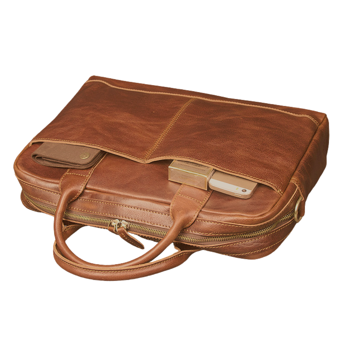Premium Oscar Genuine Leather Messenger Bag for Men - Durable Business Briefcase & Work Laptop Bag - Perfect for Office, Travel & Daily Commute