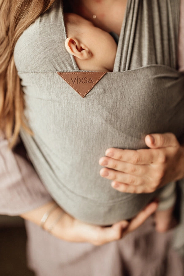 VIXSA Baby Wrap Carrier - Soft & Breathable Infant Sling for Newborn to Toddler - Hands-Free Baby Wearing for Moms & Dads - Perfect for Shopping, Hiking & Daily Errands - Victoria Skies