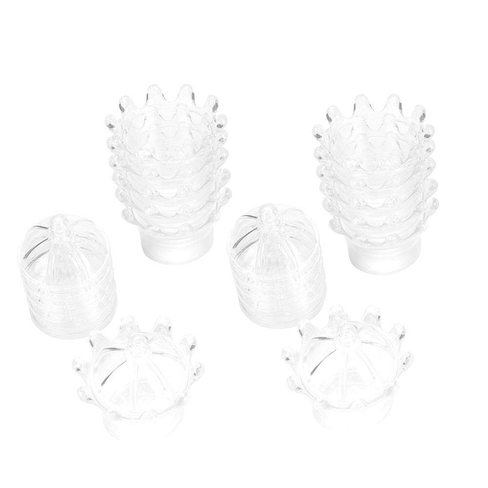 12Pcs Clear Plastic Crown Candy Box - Cute Transparent Gift Favor Box for Chocolate, Candy, Treats | Perfect for Kids Birthday Party, Baby Shower, Wedding Favors & Guest Gifts (12 Pack)
