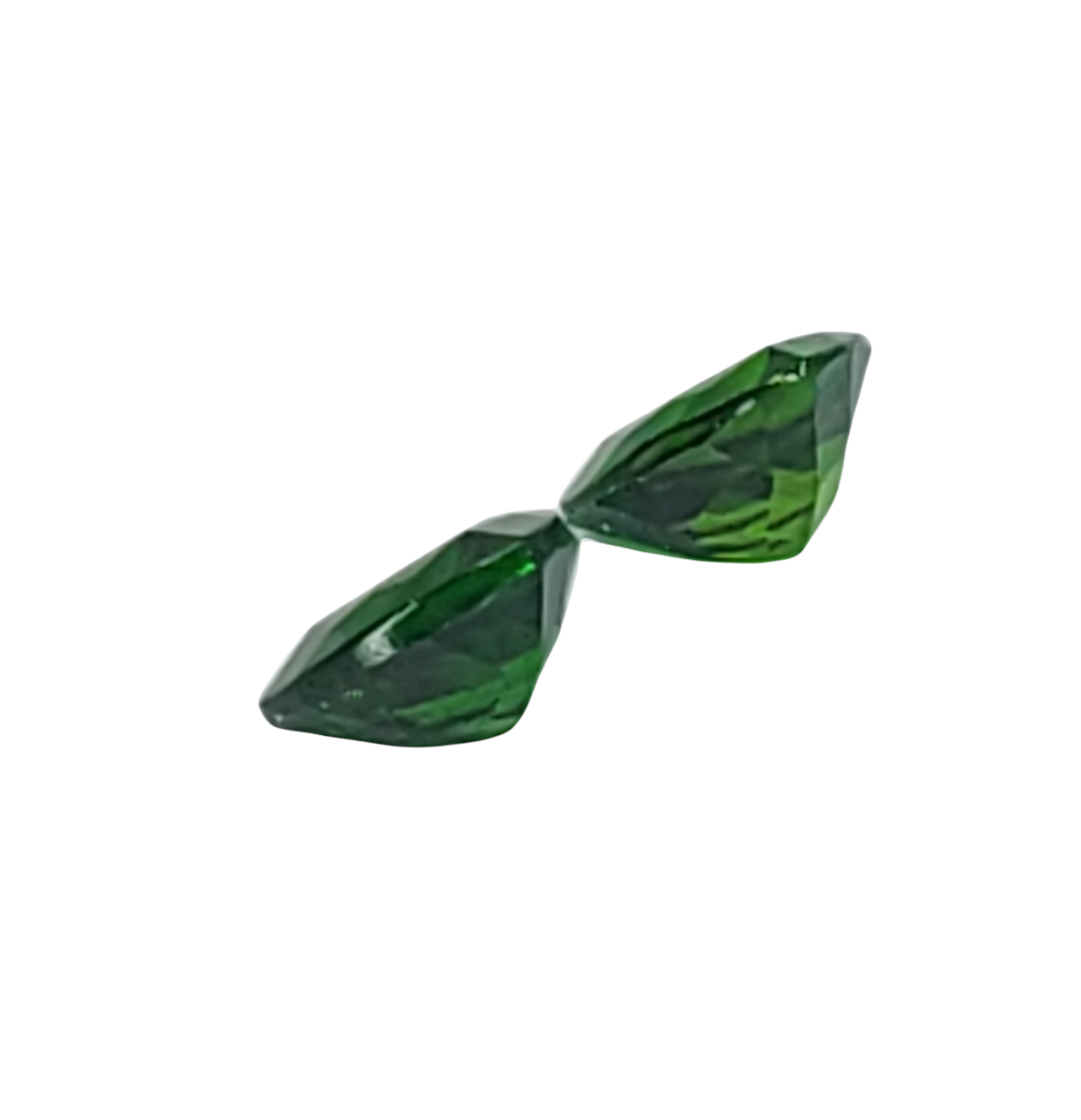 0.955tcw Natural Genuine African Tsavorite Green Garnet Pair - 5mm Trillion Cut VVS Loose Gemstones - January Birthstone for Jewelry Making & Engagement Rings