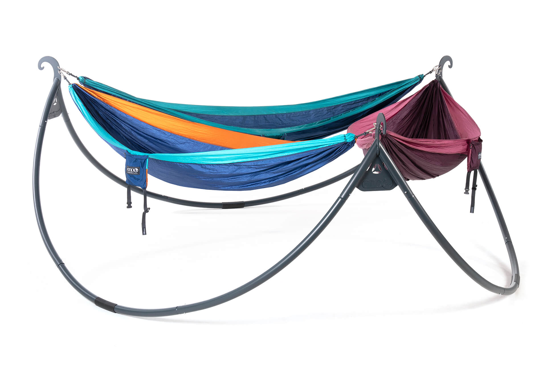 ENOpod® Portable Hammock Stand - Lightweight & Adjustable for Indoor/Outdoor Use - Perfect for Camping, Backyard Relaxation & Travel