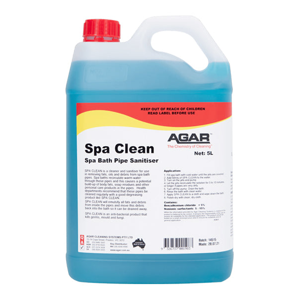 Agar Spa Clean – Powerful Bathroom & Tile Cleaner for Showers, Tubs & Spas | Removes Soap Scum, Hard Water Stains & Grime | Ideal for Home, Hotel & Spa Cleaning