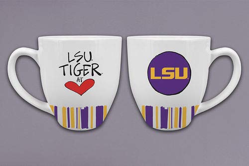Hearts and Stripes Ceramic Mug - Magnolia Lane Design - Perfect for Coffee, Tea & Hot Drinks - Ideal for Home, Office & Gifts