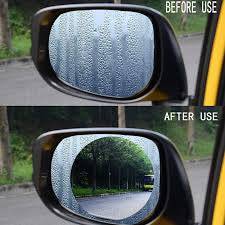 Hydrophobic Mirror Film for Cars - 1 Pair Rainproof, Scratch-Resistant Rearview Mirror Stickers - Waterproof & Anti-Fog for Safe Driving in Rainy Weather