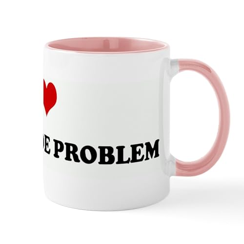 White/Pink Inside - I Love MY ATTITUDE PROBLEM Mug