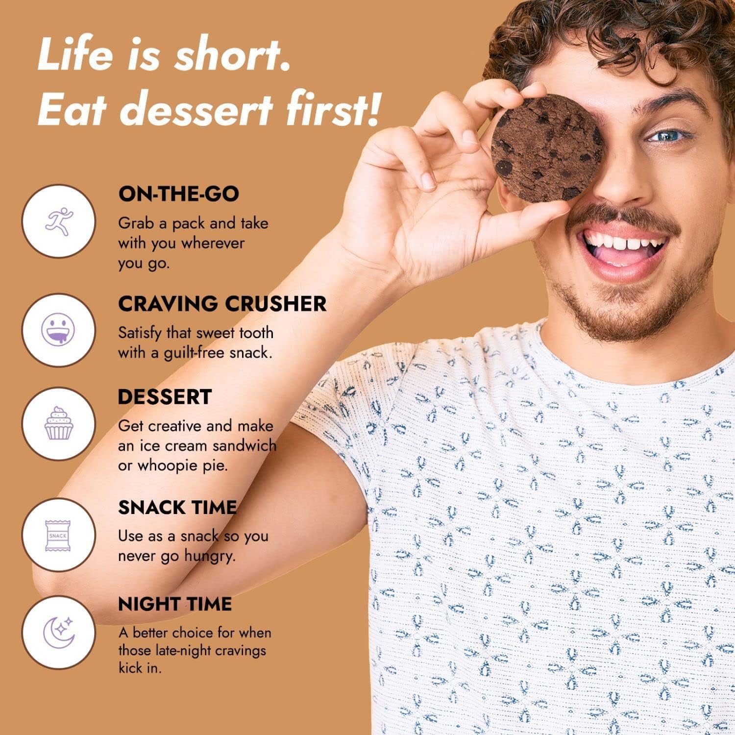 321glo Collagen Cookies - Soft Baked High Protein Low Carb Keto Snacks for Women, Men & Kids | 12 Pack Chocolate Chocolate Chip | Perfect for On-the-Go, Post-Workout & Healthy Dessert