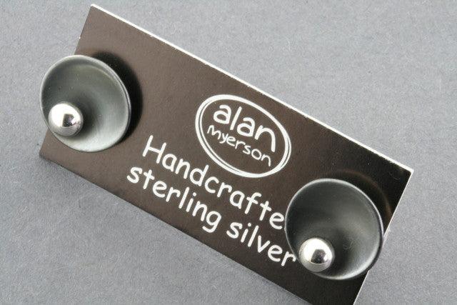 Oxidized Silver Disc & Ball Stud Earrings - Vintage Boho Jewelry for Women - Perfect for Parties, Weddings & Everyday Wear