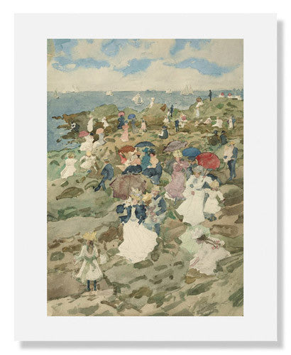 Maurice Brazil Prendergast Art Print - Handkerchief Point Painting - Vintage Home Decor & Wall Art for Living Room, Bedroom, Office