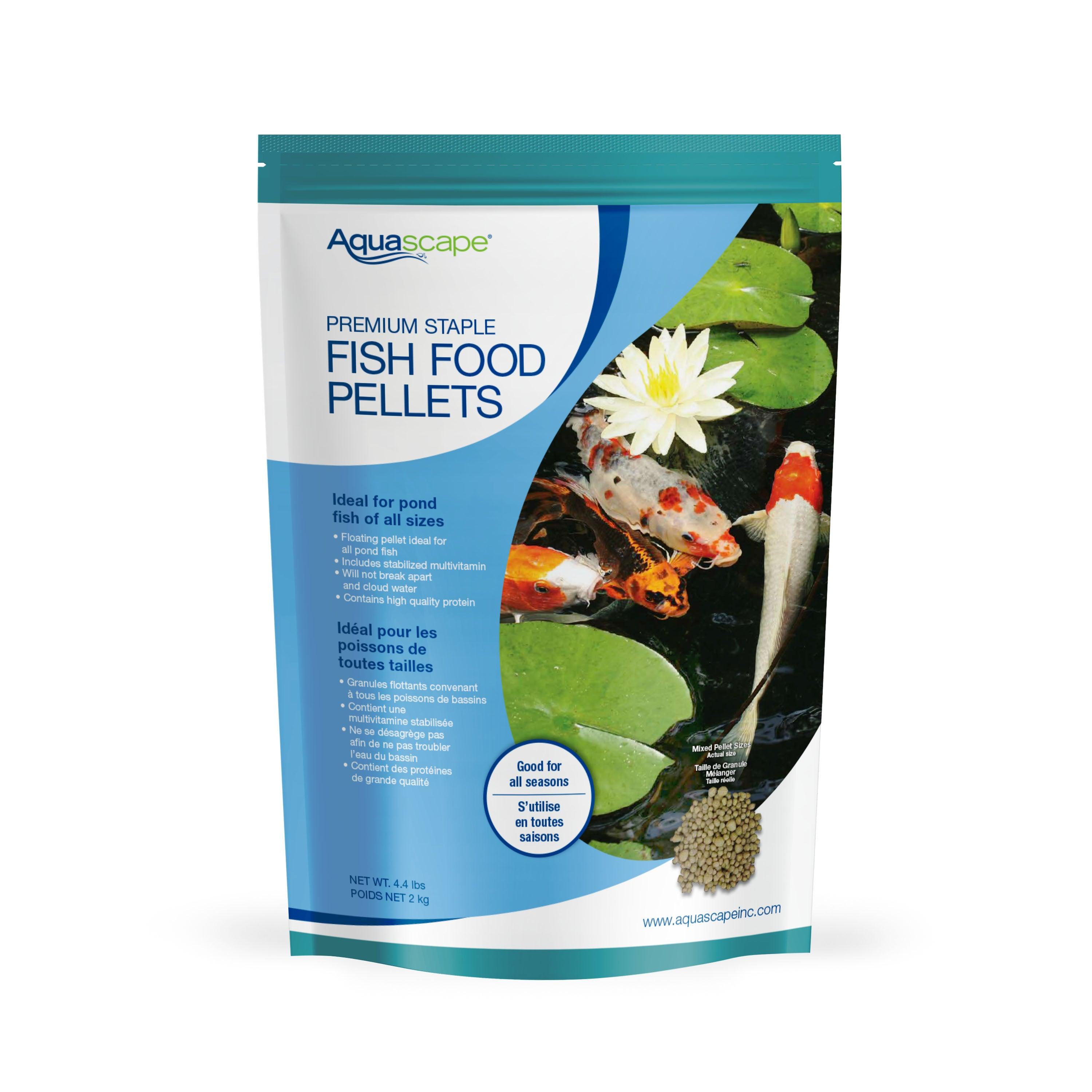 Premium Staple Fish Food Pellets for Tropical & Goldfish - Large 2kg Bulk Pack - Balanced Nutrition for Healthy Growth - Ideal for Aquariums & Outdoor Ponds