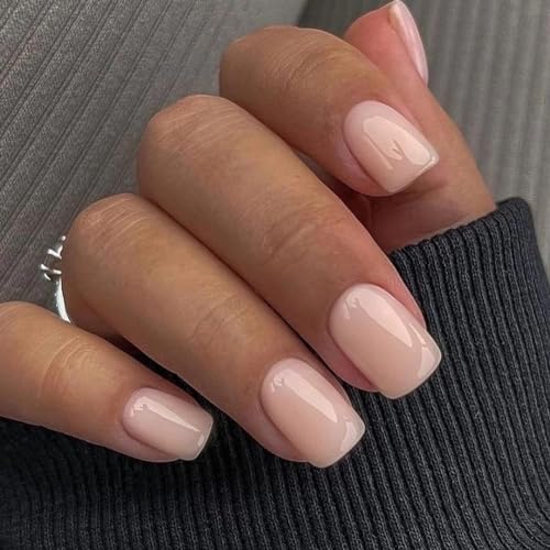 glossy nude pink B