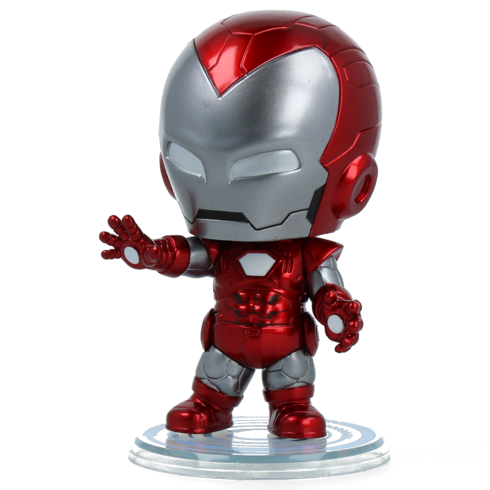 Marvel Comics Iron Man Silver Centurion Armor Cosbaby Figurine - Collectible Action Figure for Display, Gifts & Marvel Fans