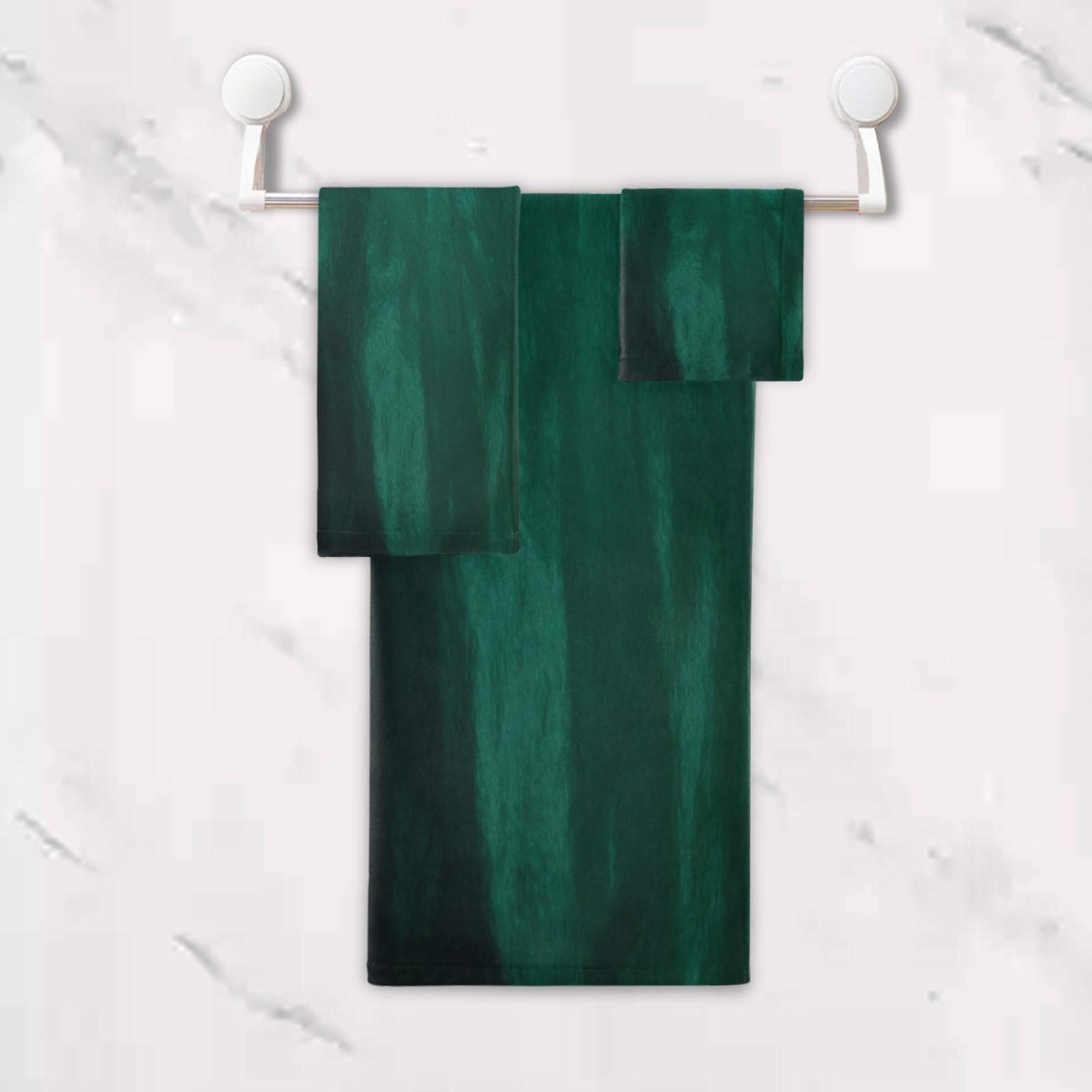 Premium Hunter Green Bath Towels Set - Ultra Soft, Highly Absorbent & Quick-Drying - 3-Piece Luxury Towel Set for Home, Spa & Hotel Use - Perfect for Bathrooms, Poolside & Guest Rooms