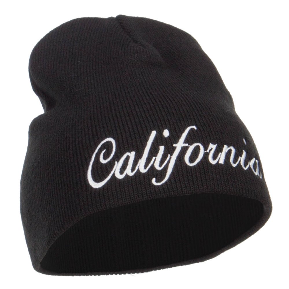 California Embroidered Short Beanie for Men & Women - Custom Logo Beanies - Winter & Fall Fashion Accessories - Perfect for Outdoor Activities, Sports & Casual Wear