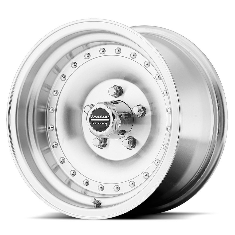 American Racing Outlaw I 15x7 5x114.30 Machined Wheels with Clear Coat (-6mm Offset) - Premium Car Rims for Trucks, SUVs & Off-Road Vehicles