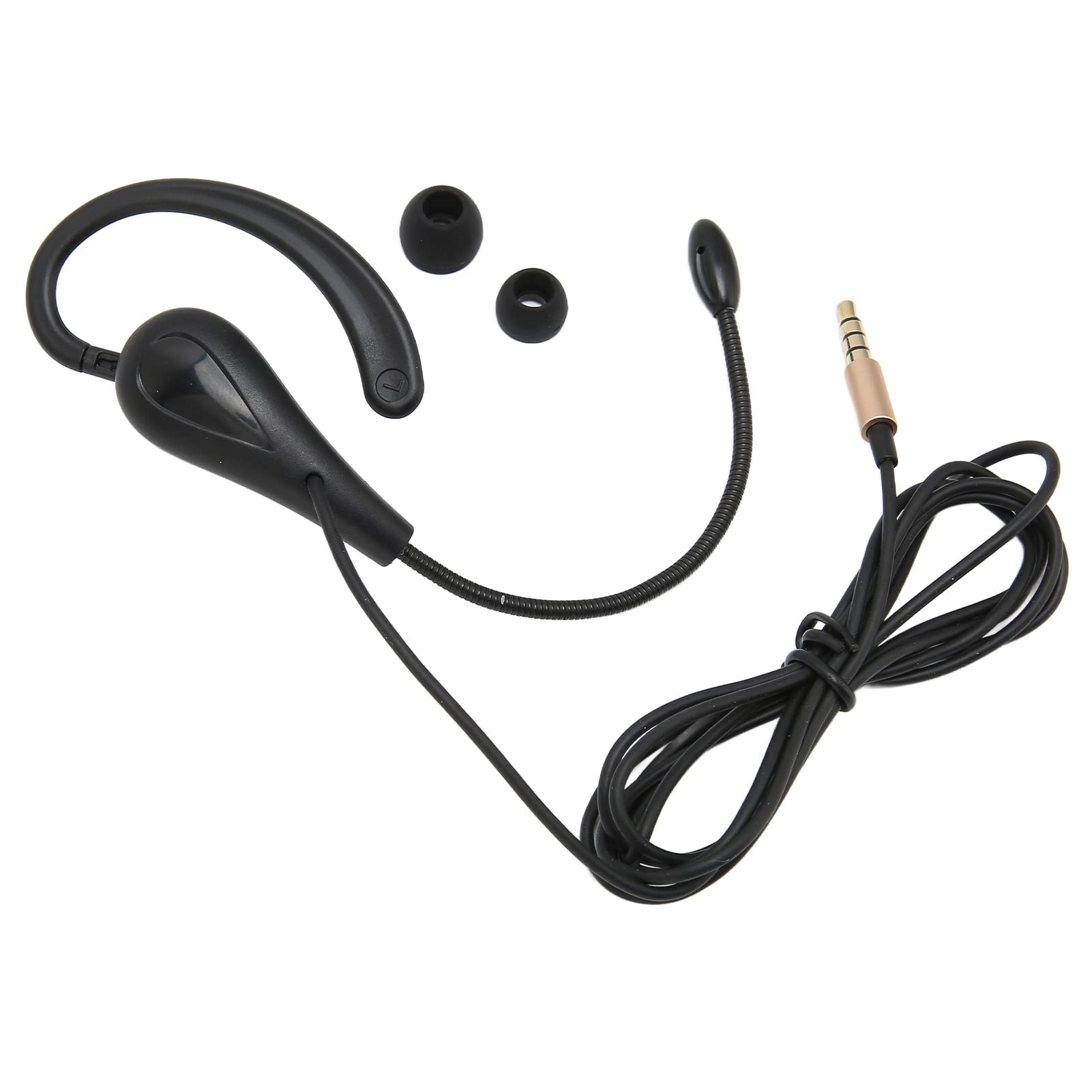 Shanrya Adjustable Single-Sided Call Center Headset with 3.5mm Jack - Noise Cancelling Office Headphones for Customer Service, Telemarketing & Laptop Use - Perfect for Call Centers, Remote Work & Online Meetings