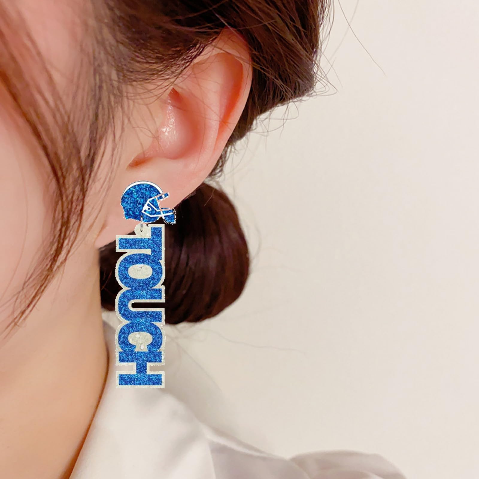 Stylish Acrylic Football Earrings for Women – Perfect Game Day Accessories & Sports Lover Gifts | Wear to Football Games, Tailgates & Team Parties