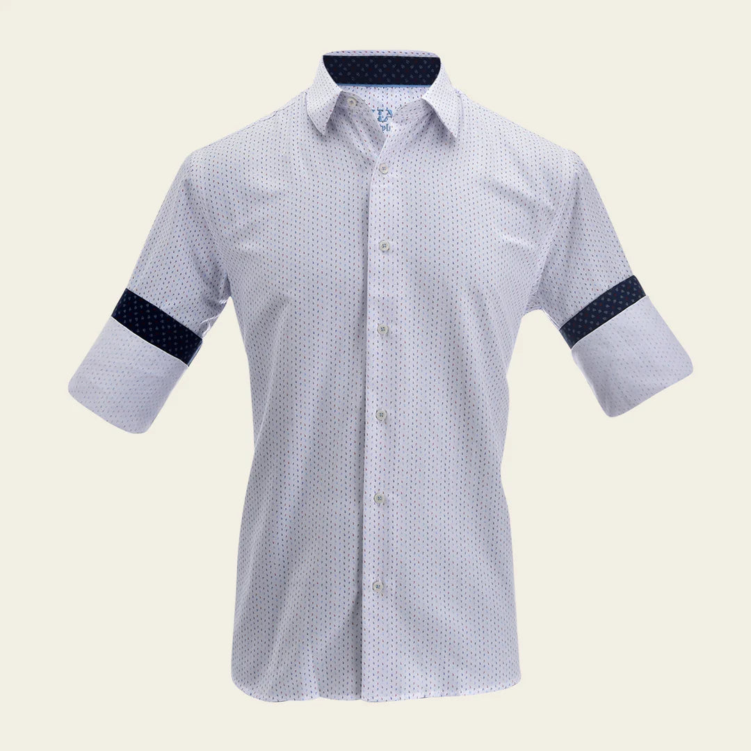 CM21060 Men's Cuadra White Dress Shirt - Slim Fit Formal Business Shirt for Office, Wedding & Special Occasions