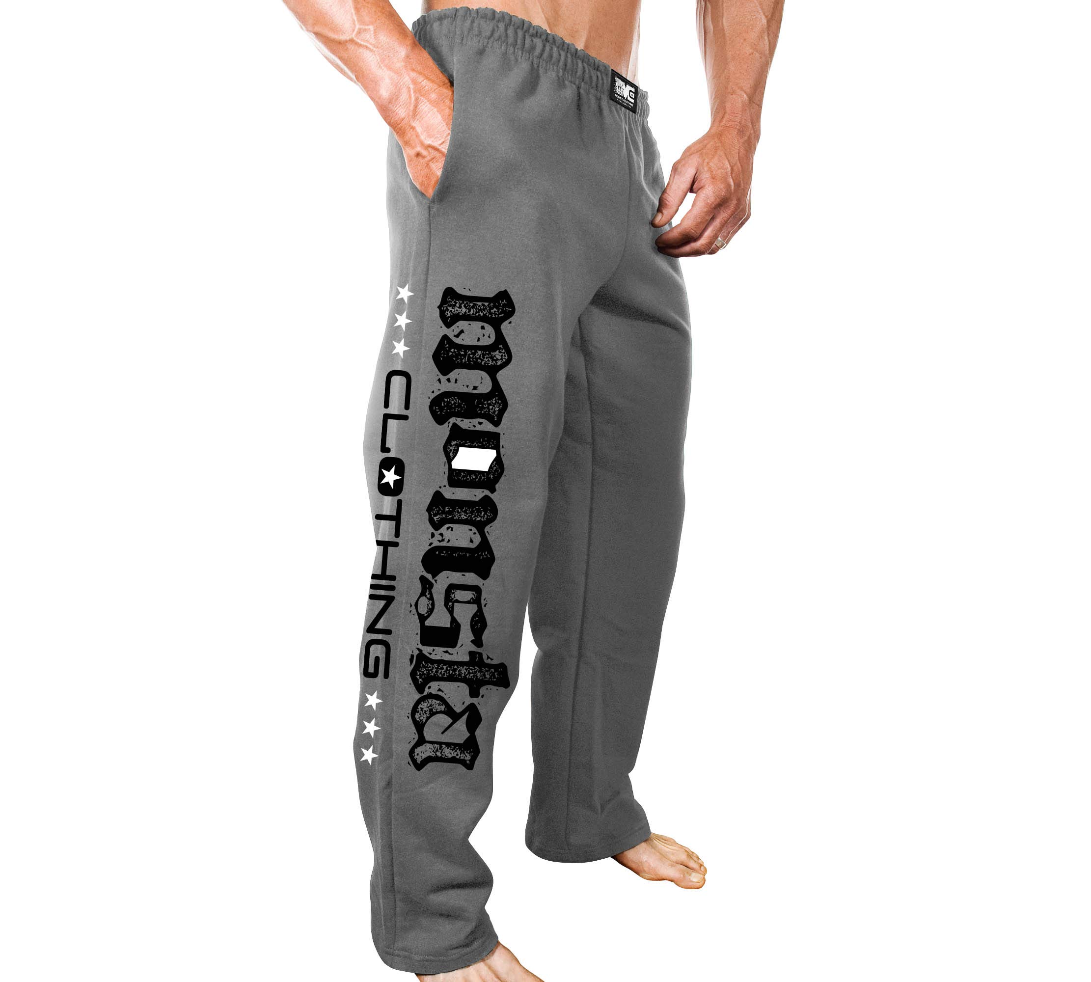 Men's Bodybuilding Gym Sweatpants with MC-Monsta Flag Design - Comfortable Workout Pants for Weightlifting & Training - Perfect for Gym, Home Workouts & Fitness Enthusiasts