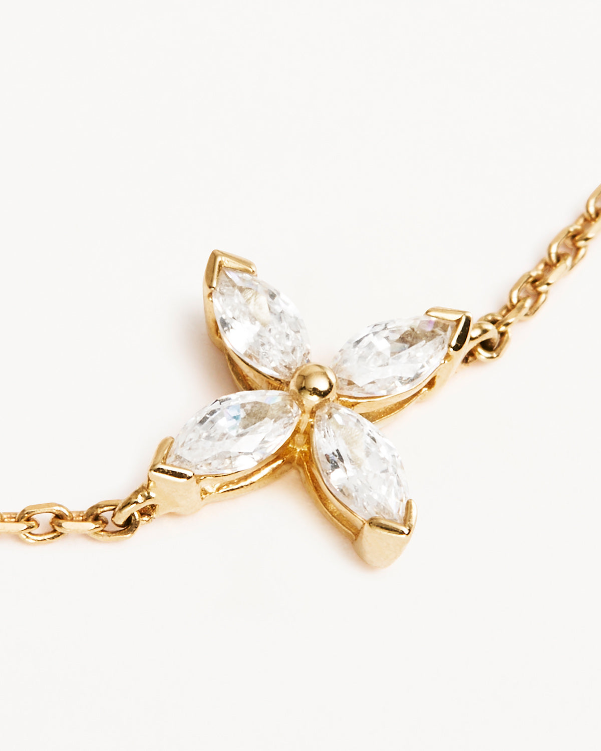 14K Solid Gold Blossom Lab-Grown Diamond Bracelet for Women - Elegant Floral Tennis Bracelet for Anniversary, Wedding & Special Occasion Gifts