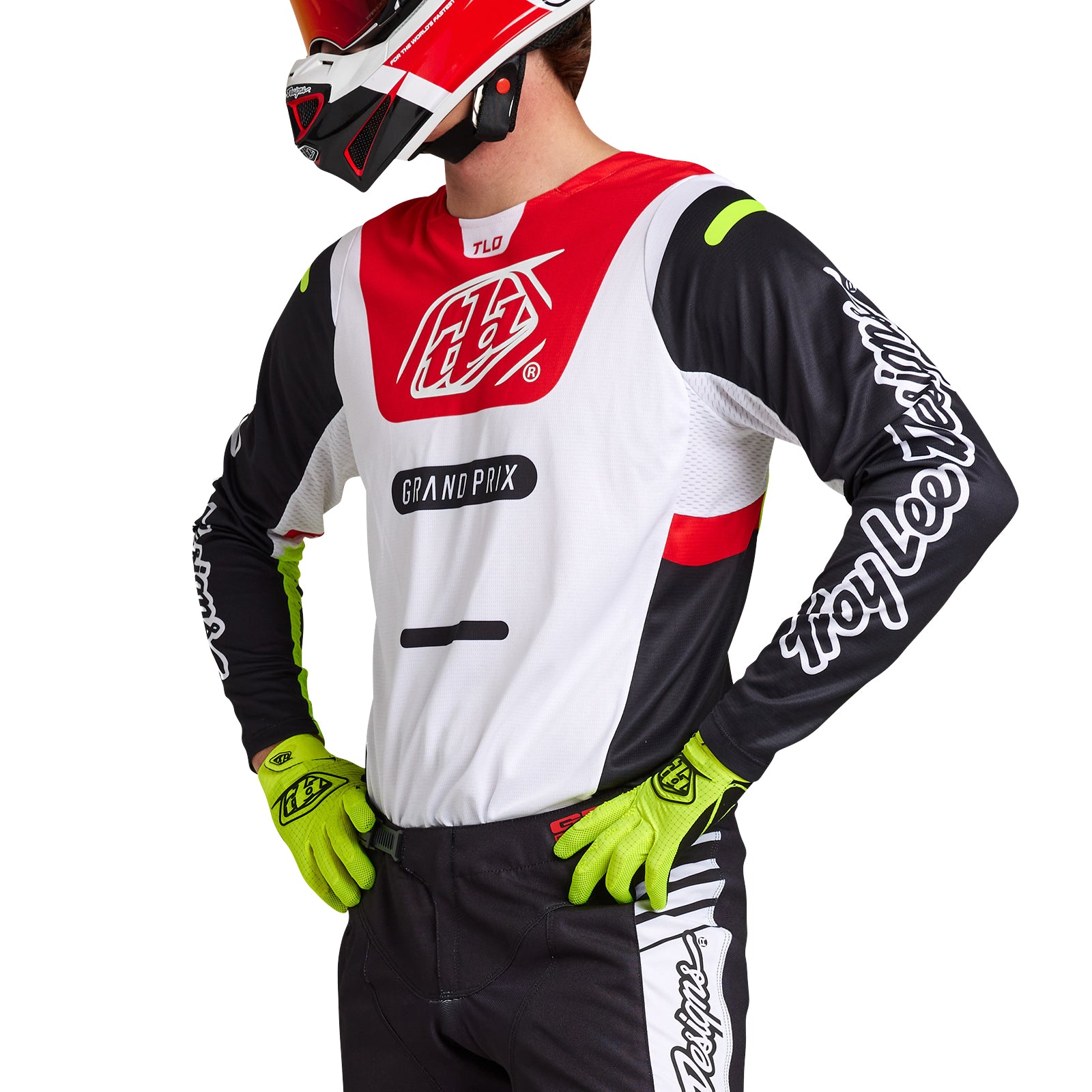 GP Pro Jersey Blends White/Red Performance T-Shirt - Breathable & Moisture-Wicking for Workouts, Sports & Casual Wear