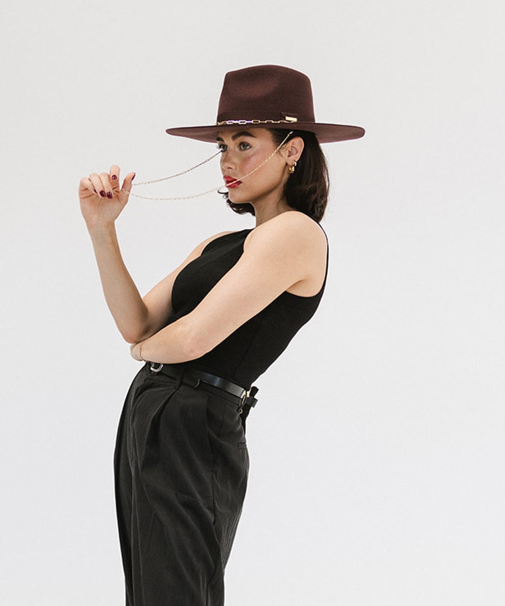 Stylish Raine Wide Brim Fedora Hat for Women - Summer Sun Protection & Fashion Accessory - Perfect for Beach, Outdoor Activities & Casual Wear