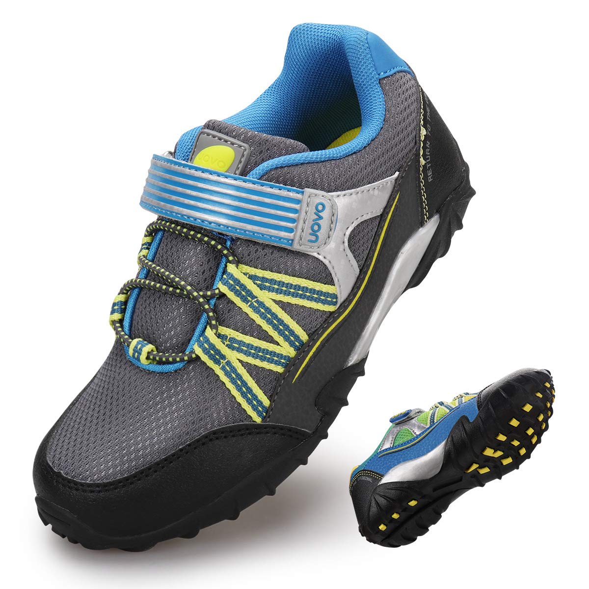 **UOVO Boys Sneakers - Waterproof Running & Hiking Shoes for Kids - Slip-Resistant Athletic Outdoor Shoes for Little & Big Boys - Perfect for Sports, Play & Daily Wear**