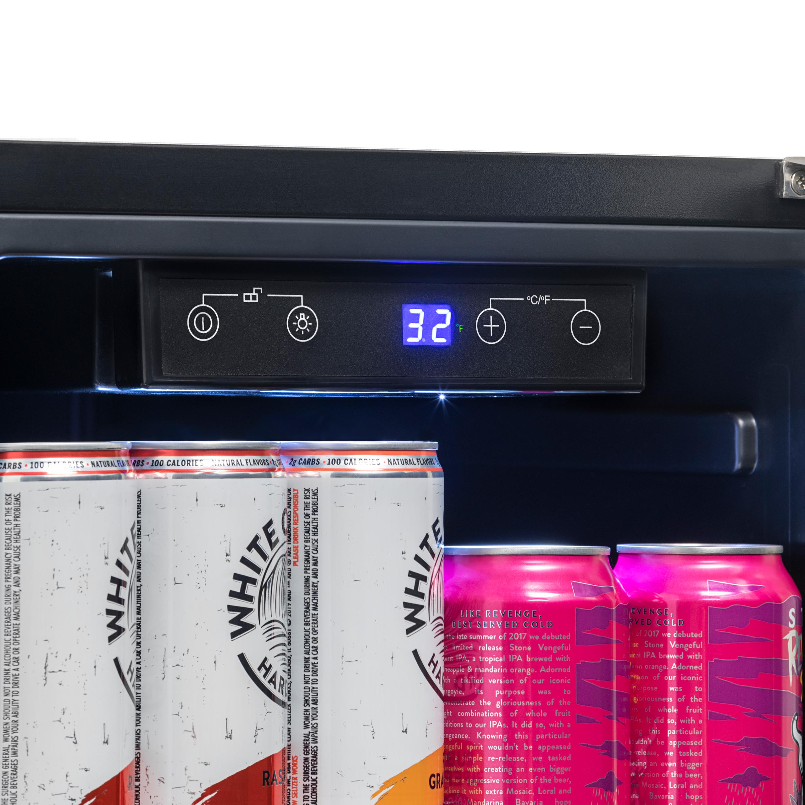 Newair® 90 Can Built-In Outdoor Beverage Refrigerator - Energy Efficient Compact Beer Cooler for Patio, Poolside & Backyard Entertaining
