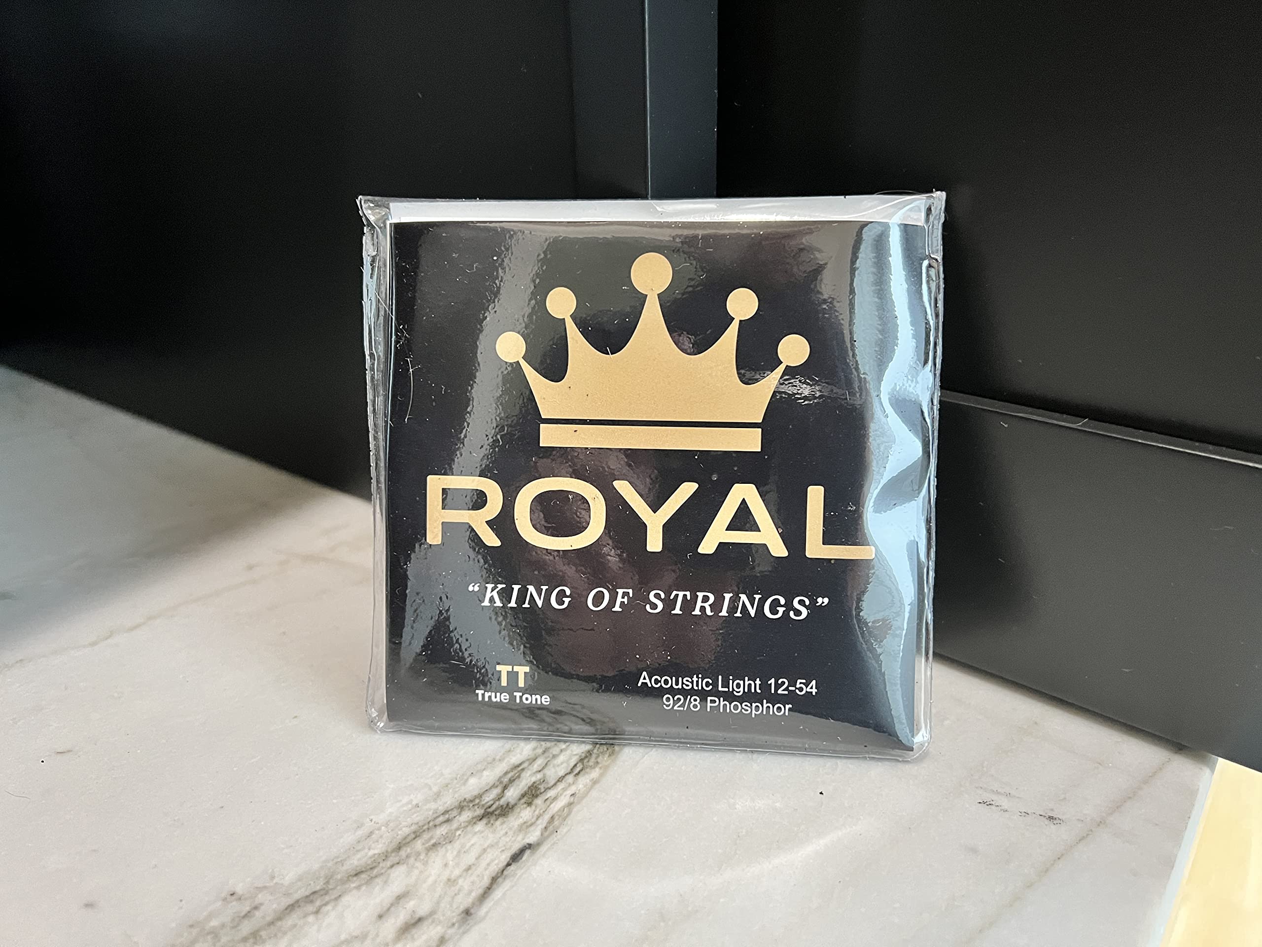 Royal Guitar Strings Light Acoustic Guitar Strings - 92/8 Phosphor Bronze, 6 String Set (12-54 Gauge) | Swiss Designed & American Made for Smooth Playability | 2 Pack | Perfect for Beginners, Professionals & Live Performances