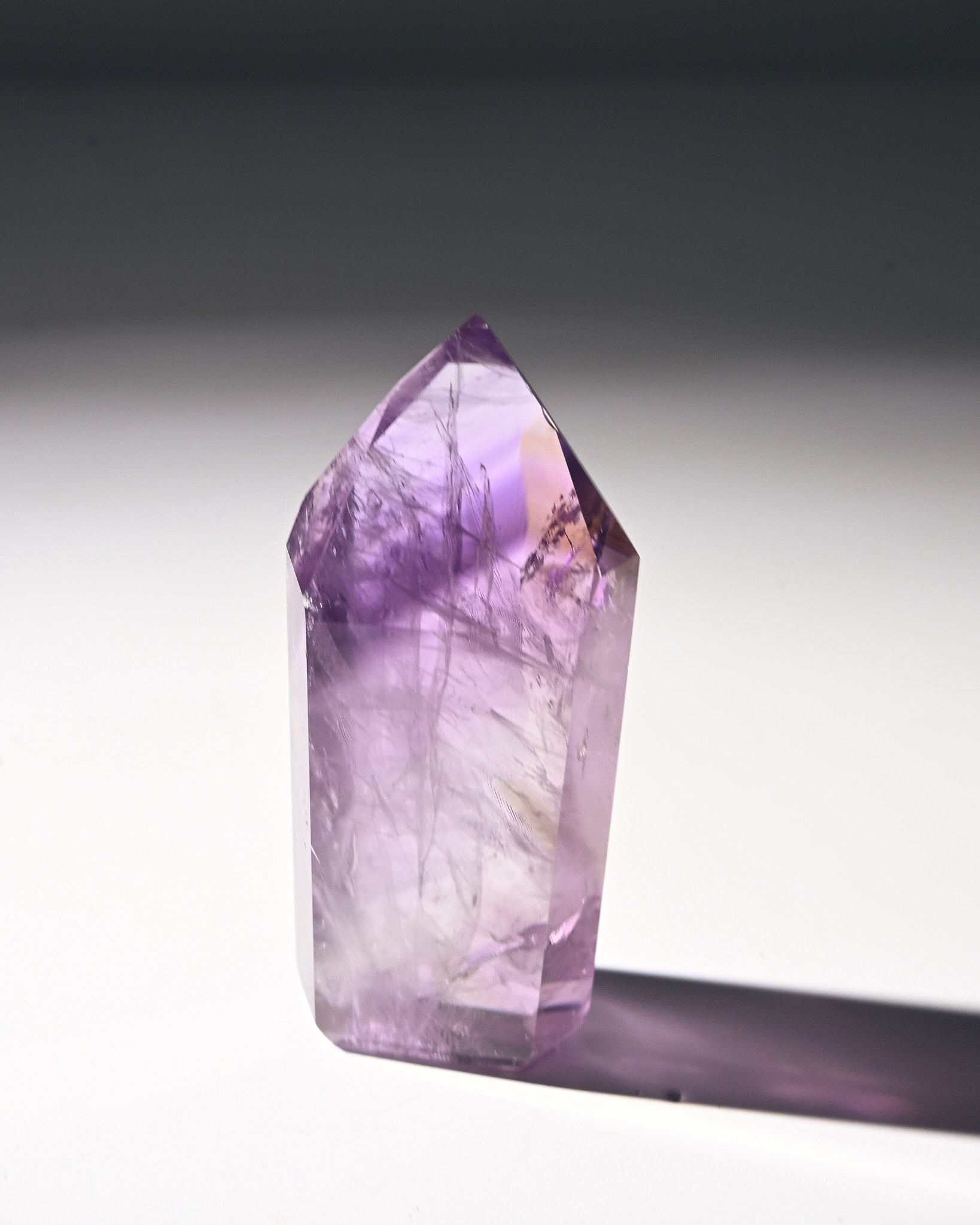 2.5 Inch Natural Amethyst Phantom Tower - Healing Crystal for Meditation, Reiki, and Home Decor | Spiritual Energy Stone for Chakra Balancing & Positive Vibes