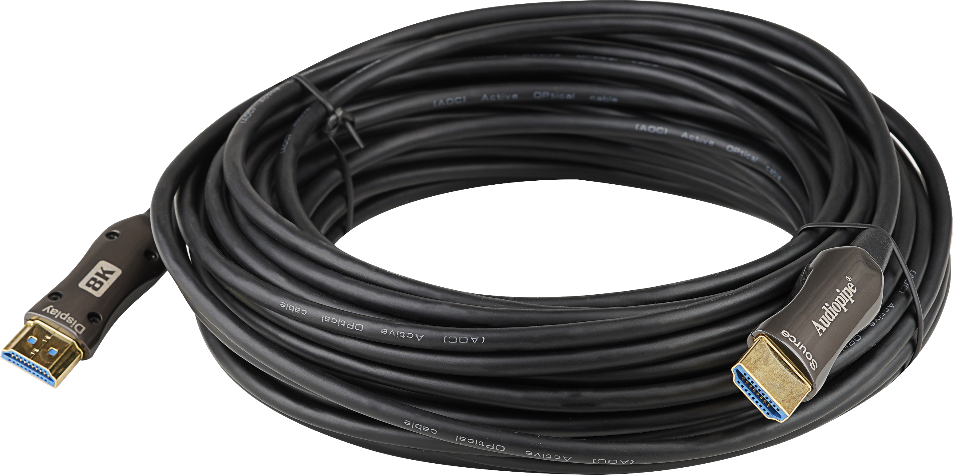 8K Ultra HD Active Optical HDMI Cable 50ft - HDO 3D21R50 8K - Supports 48Gbps, 4K@120Hz, HDR, eARC - Perfect for Home Theater, Gaming & Professional AV Setups