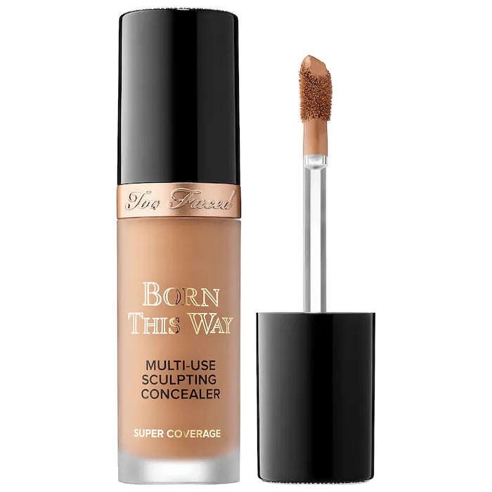 Too Faced Born This Way Super Coverage Multi-Use Concealer - Full Coverage, Natural Finish for Dark Circles, Blemishes & Contouring (Makeup & Beauty Essentials)