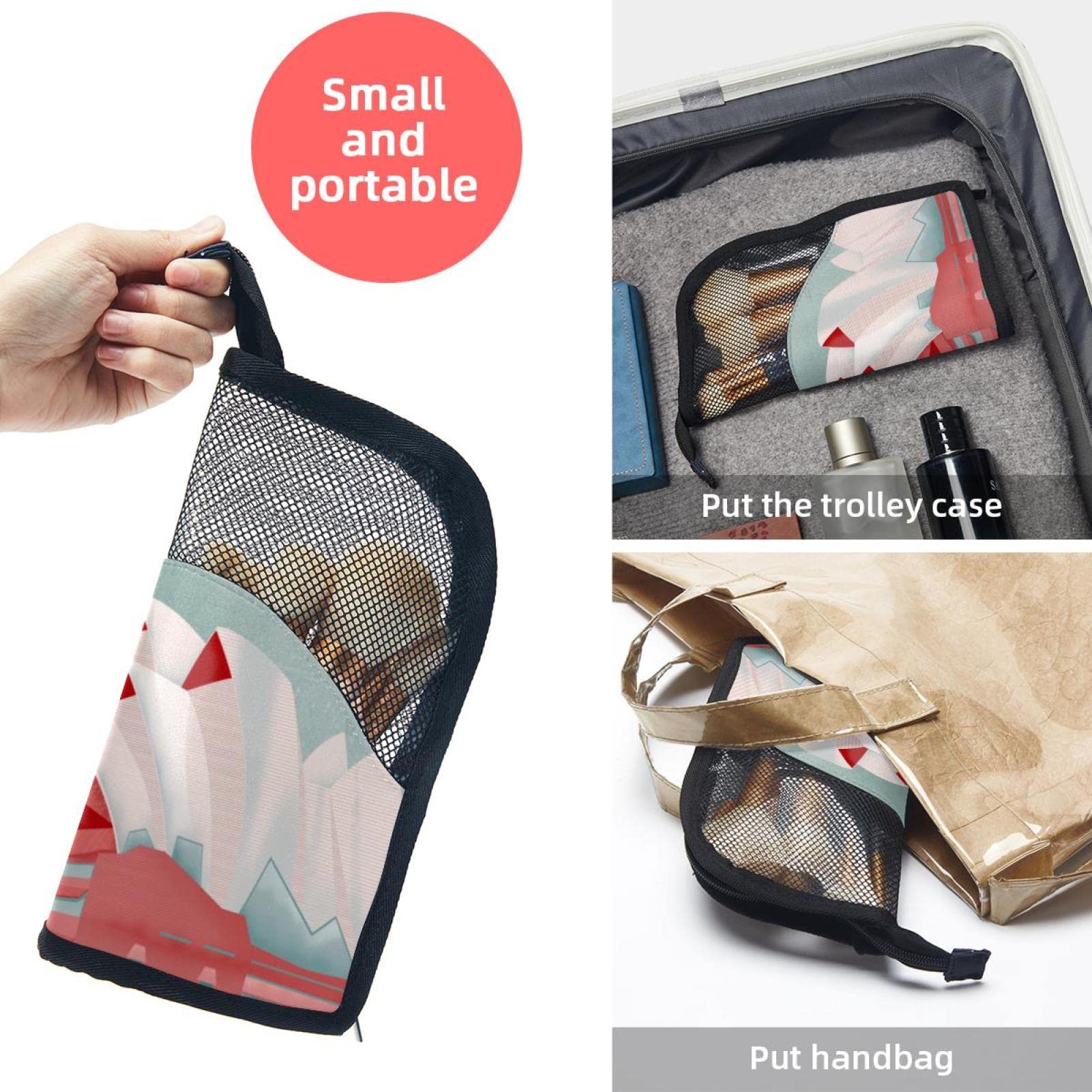 12-Piece Makeup Brush Organizer Bag - Portable Cartoon House Design Brush Holder Case for Travel & Home Storage | Perfect for Makeup Artists & Beauty Enthusiasts