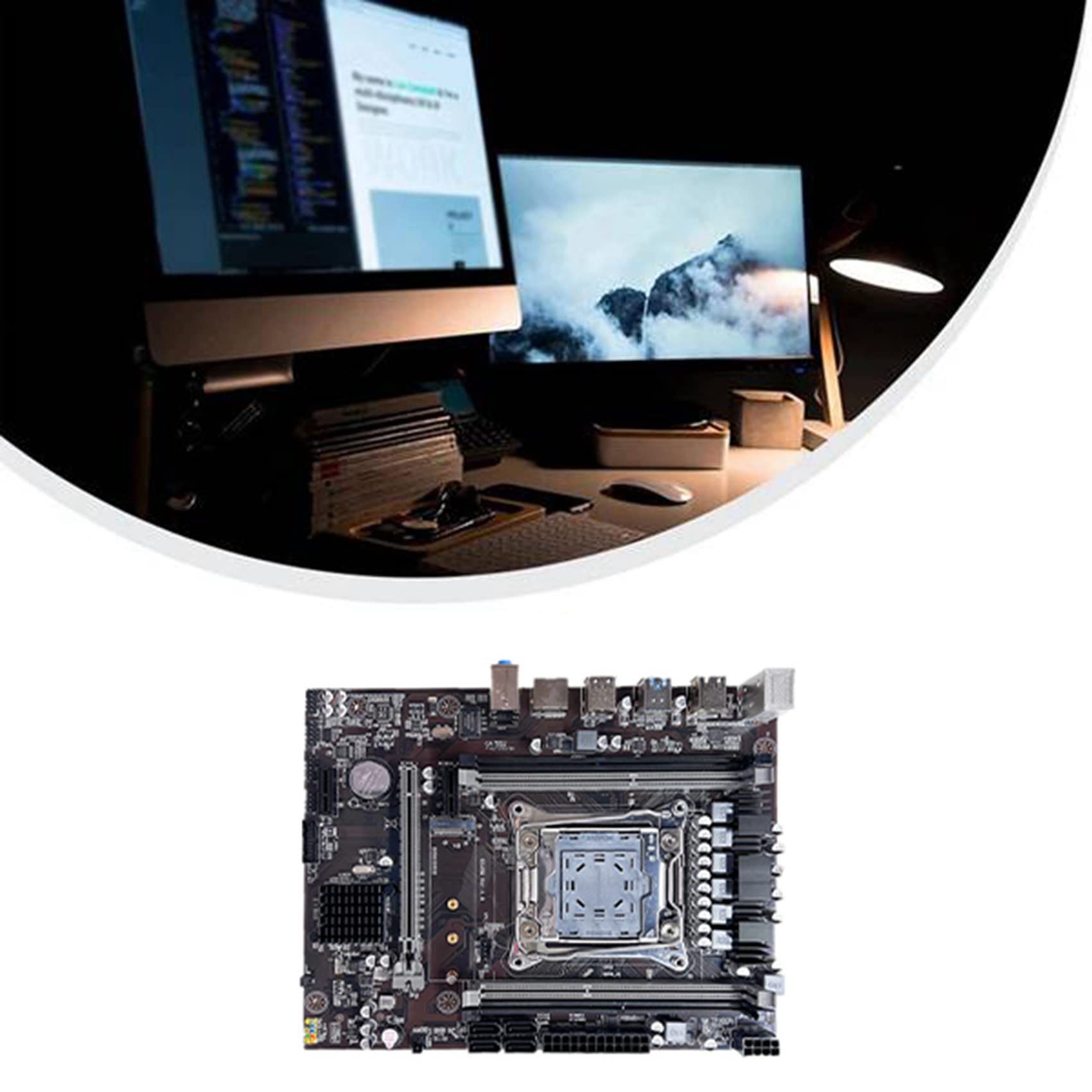 XIDIT X99 Motherboard LGA2011-3 - Supports Xeon E5 V3/V4 CPUs & DDR4 RAM (Includes E5-2620 V3 CPU) - Perfect for Gaming PC Builds, Workstations, and Server Applications