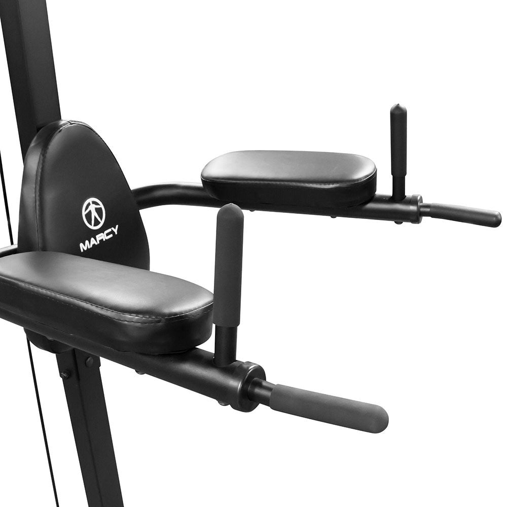 Marcy TC 3508 Power Tower - Adjustable Pull Up & Dip Station for Home Gym Workouts - Perfect for Strength Training, Calisthenics & Bodyweight Exercises