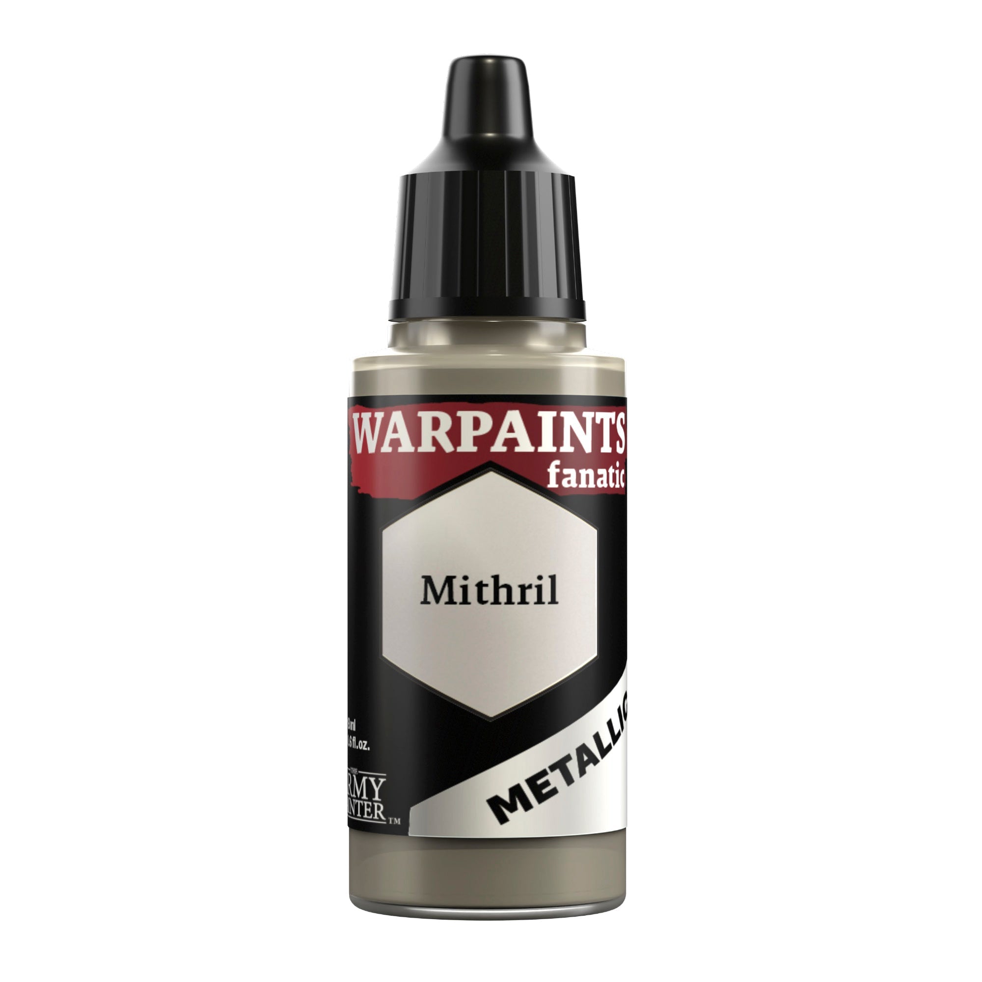 Warpaints Fanatic Metallic: Mithril - Premium Metallic Paint for Miniatures & Models - Perfect for Warhammer, D&D, and Tabletop Gaming
