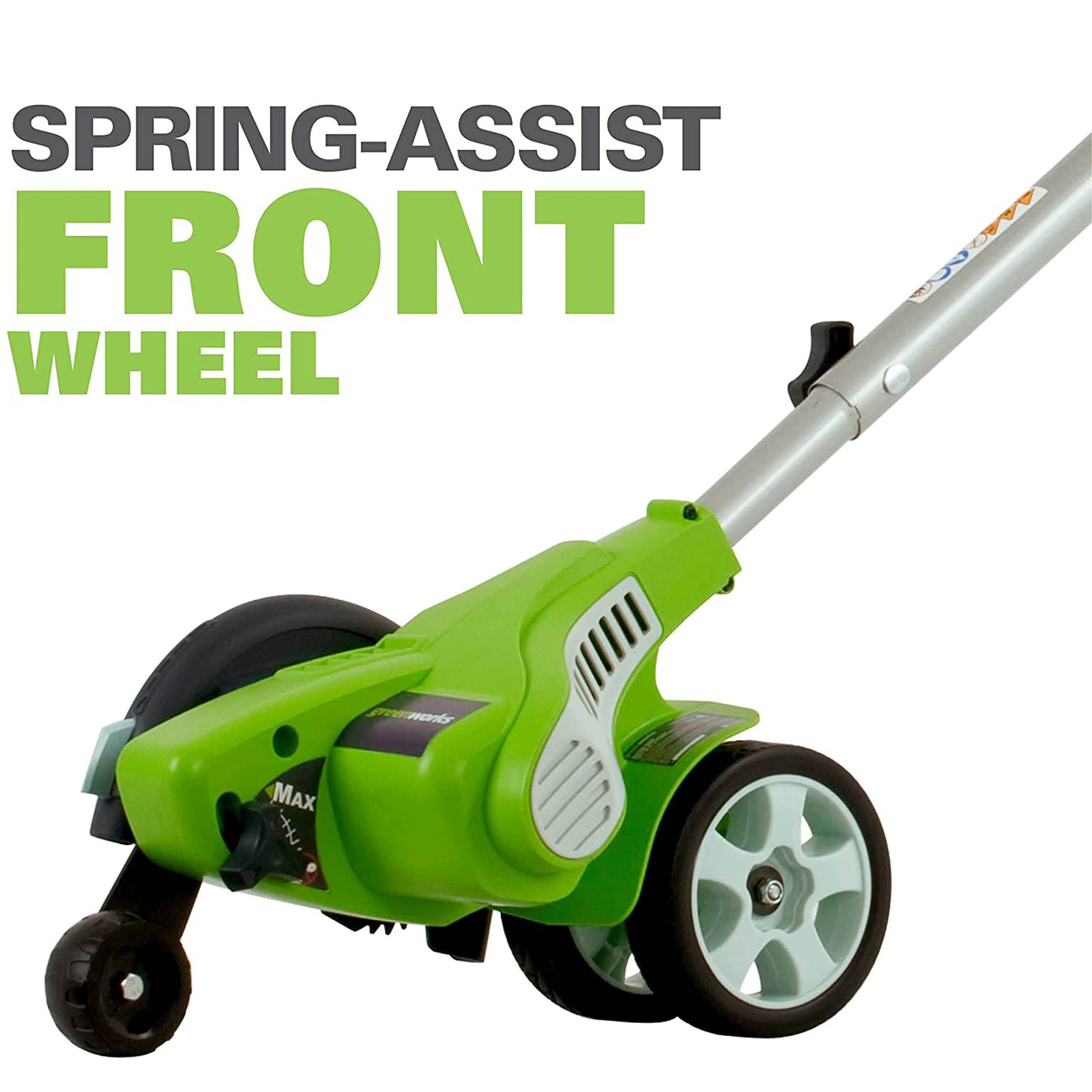 Greenworks 12 Amp Electric Corded Lawn Edger 27032 - Professional Grass Trimmer for Perfect Lawn Edging, Ideal for Driveways, Sidewalks & Landscape Borders