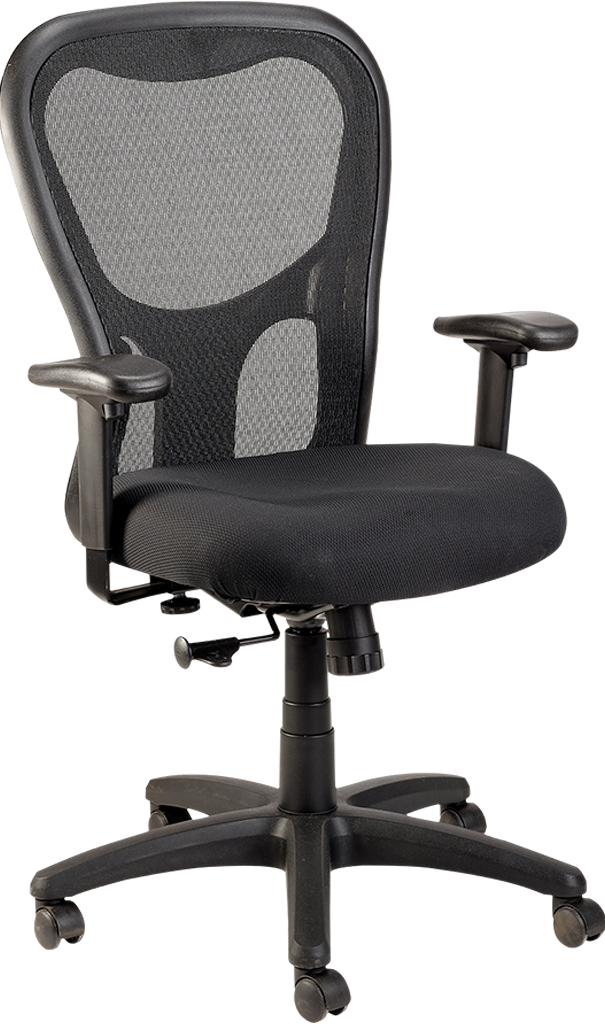 Eurotech Apollo Synchro High Back Ergonomic Office Chair - Black MM9500 for Home & Office Workspace, Gaming, and Long Hours Sitting Comfort