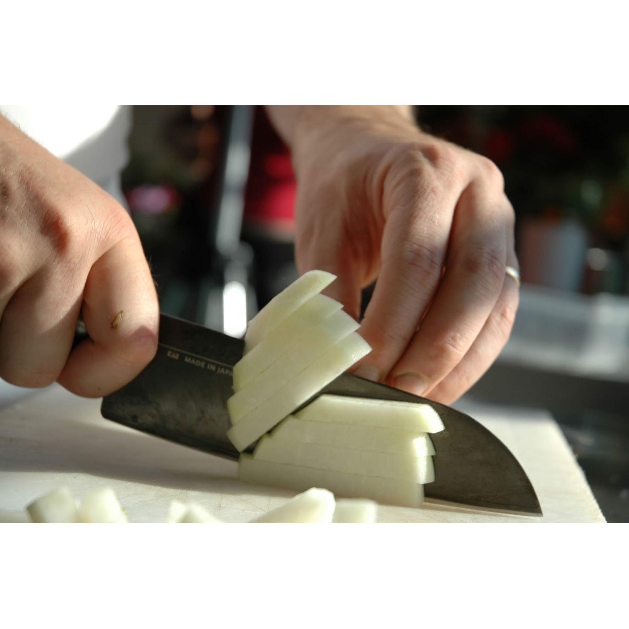 KAI Michel Bras Professional Chef Knife 12.5 Inch - Japanese High Carbon Steel Kitchen Knife for Precision Cutting - Perfect for Slicing, Dicing & Chopping Vegetables, Meat & Fish