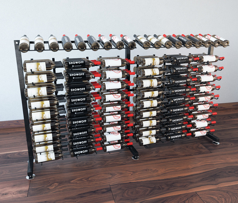 90-Bottle Half Aisle Extension for Wine Cellars - Expand Your Wine Storage Space for Home Bars & Commercial Use