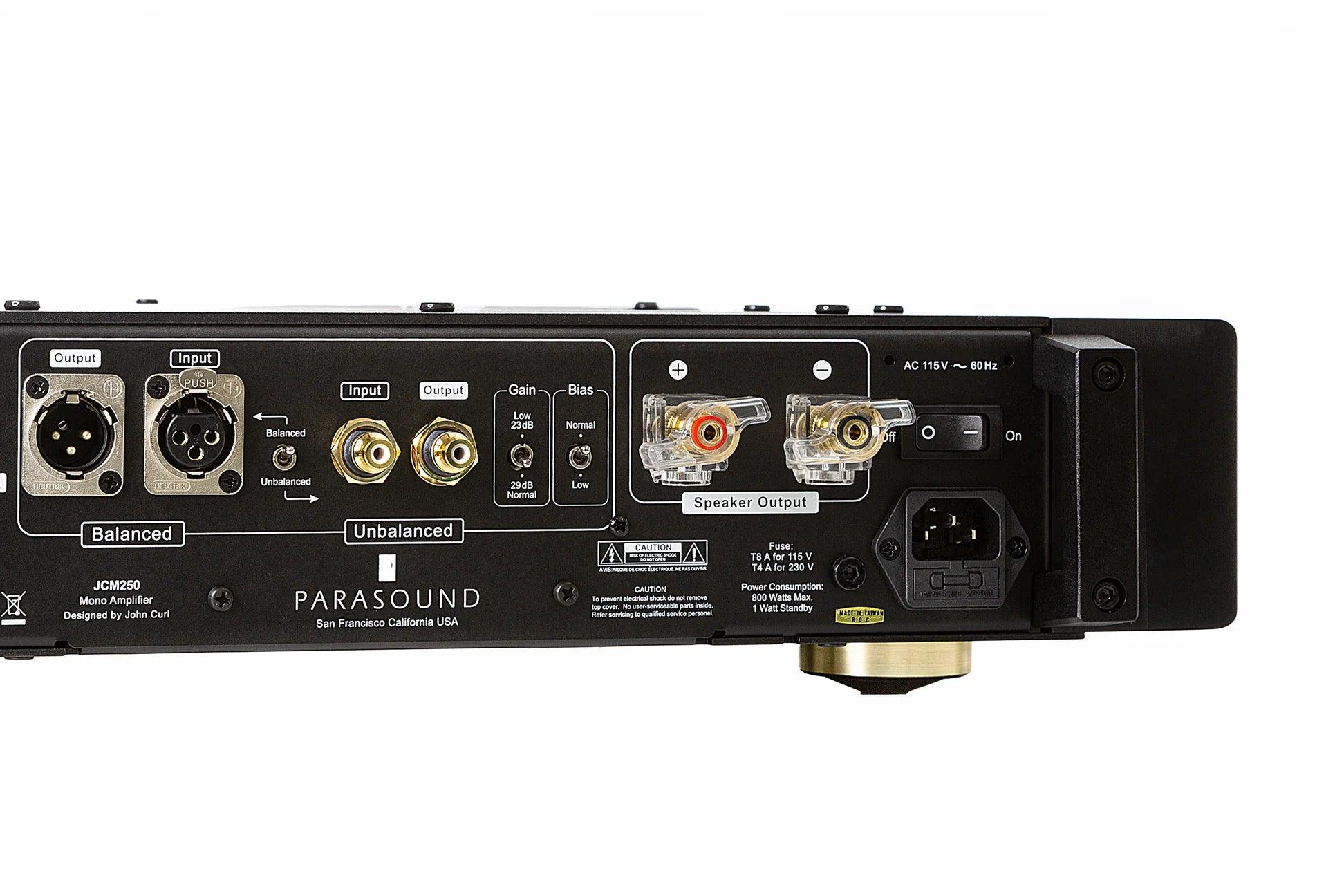Parasound JCM250 High-Performance Stereo Power Amplifier Pair - Perfect for Home Theater & Audiophile Sound Systems